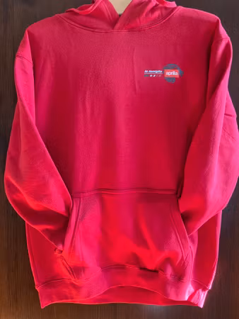 Röd hoodie utan dragkedja 2023