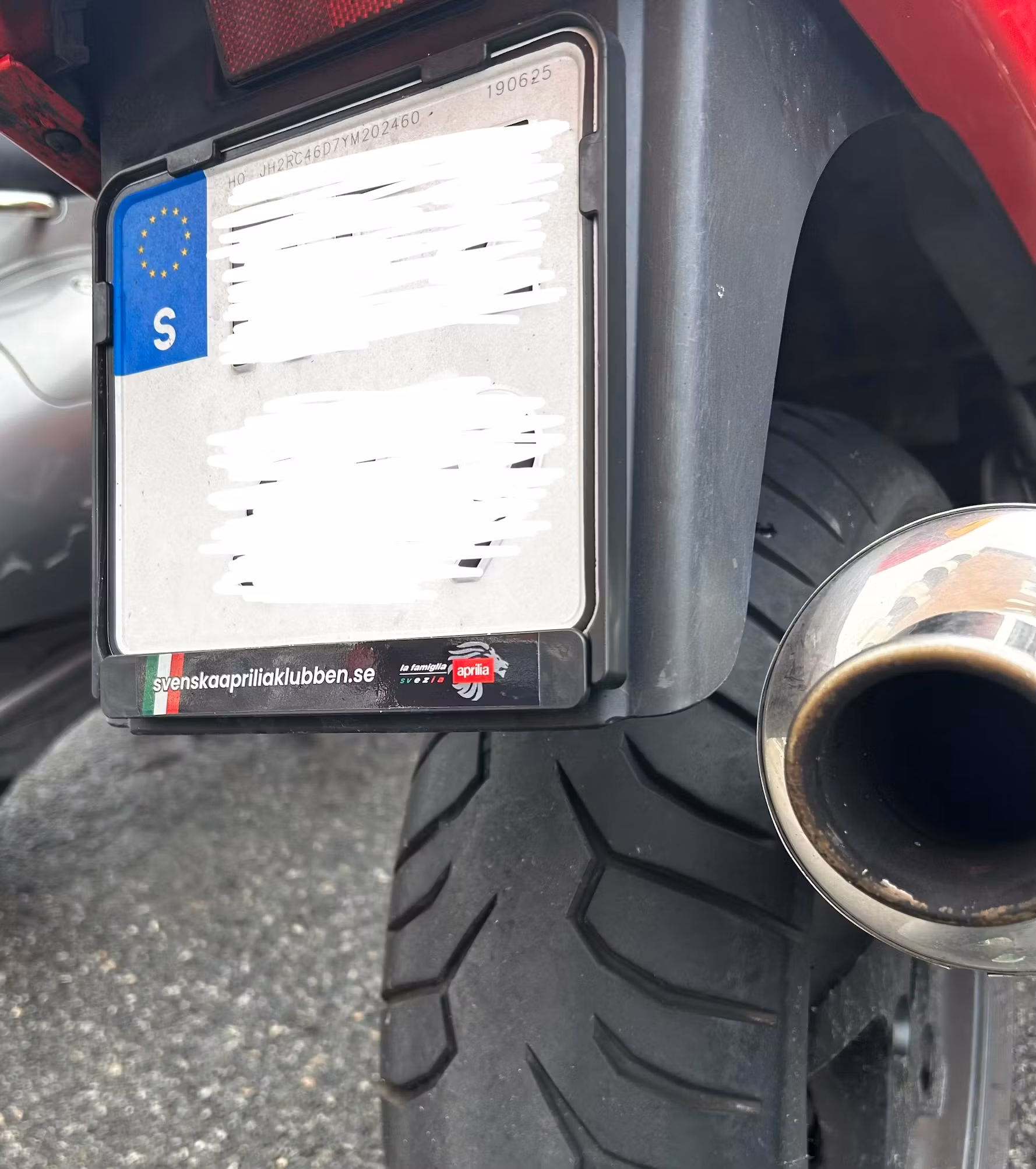 Dekal regplåt hoj