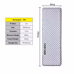 Lighttour liggunderlag storlek RW, R 5,8