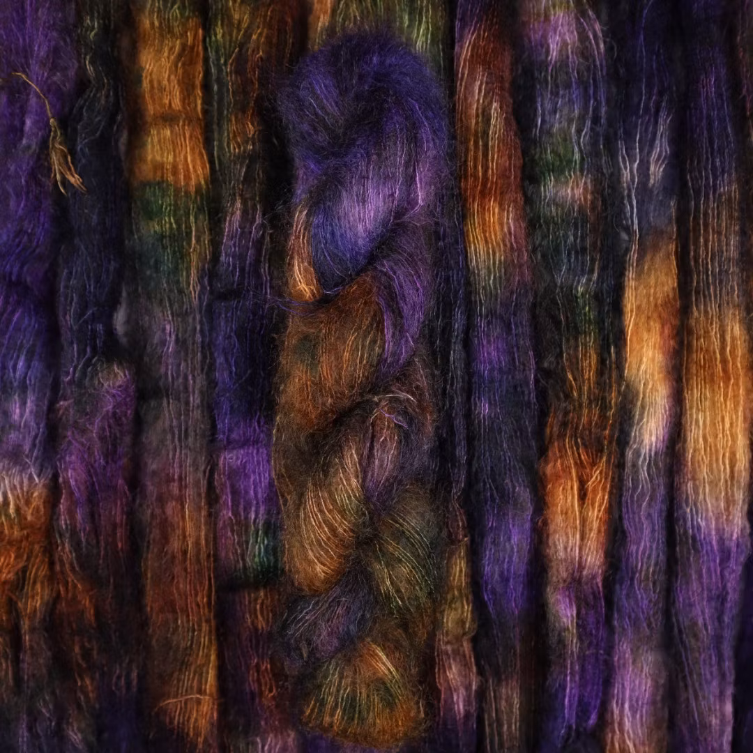 Mohair Silke "Blåkulla" OBS! 25g