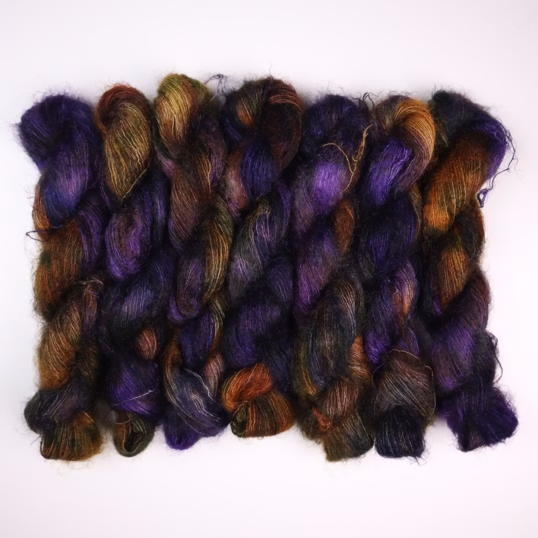 Mohair Silke "Blåkulla" OBS! 25g