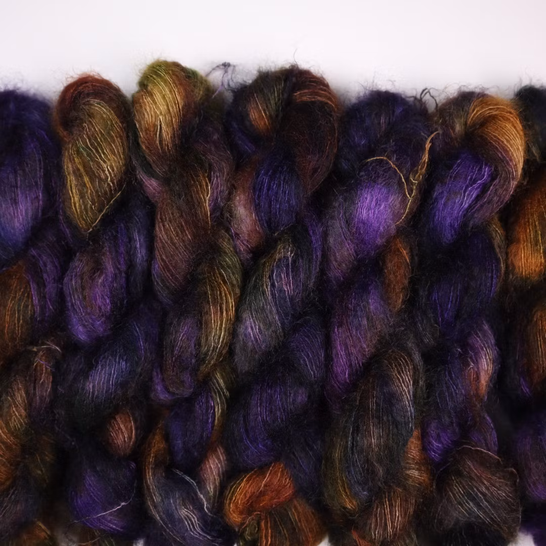 Mohair Silke "Blåkulla" OBS! 25g