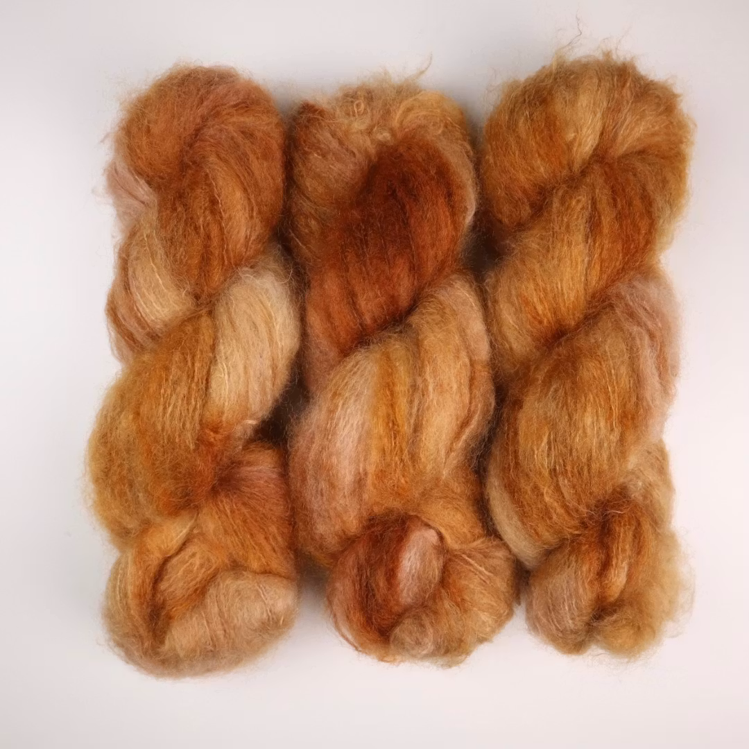 Tjock Mohair 100g "Kristina i sandstorm"