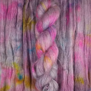 Nya Mohair Silke "Moody Pink" 50g