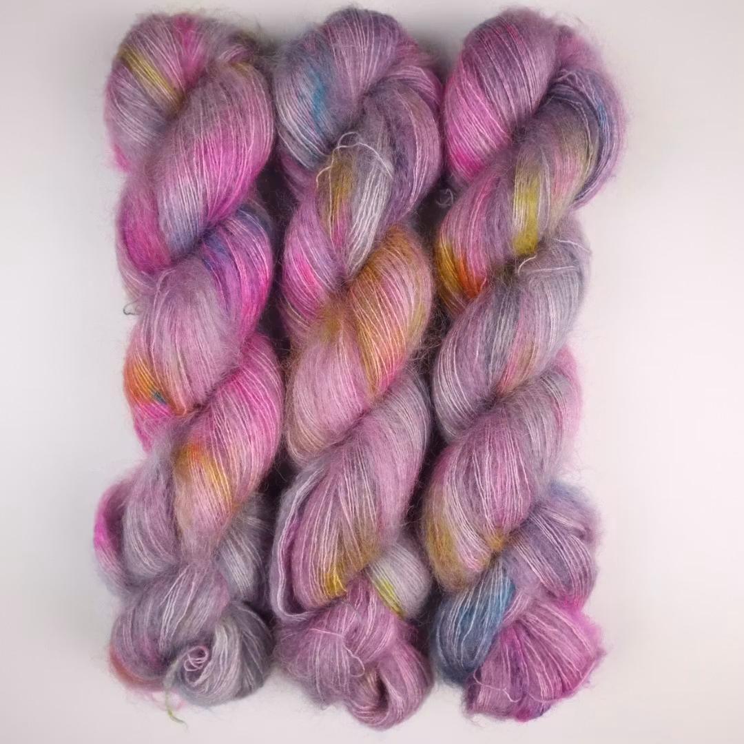 Nya Mohair Silke "Moody Pink" 50g