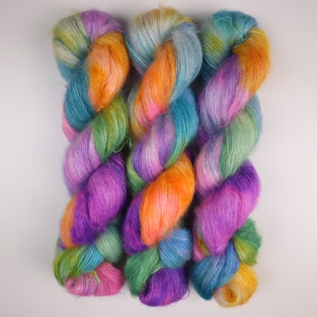 Nya Mohair Silke "Clown" 50g