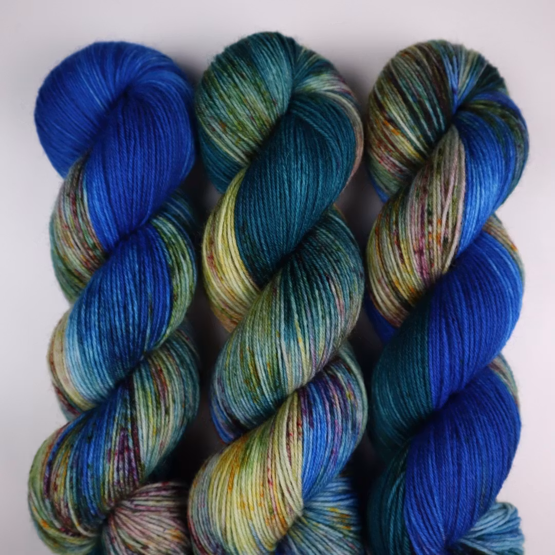 Sockgarn "Höstlängtan Blå"