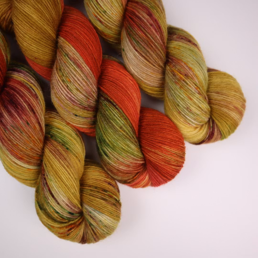 Sockgarn "Höstlängtan Orange"