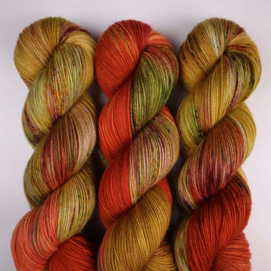 Sockgarn "Höstlängtan Orange"