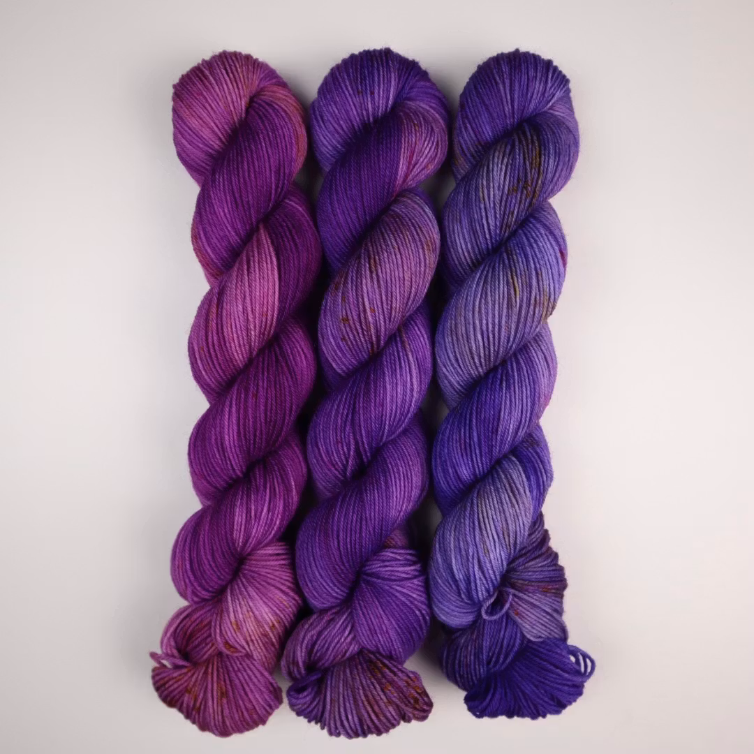 Merino Sock-kit 3x50g "Lila"