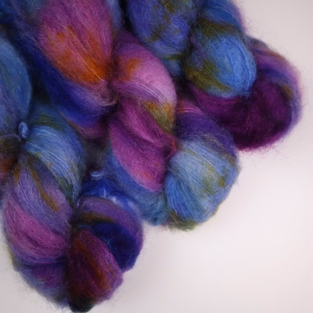Tjock Mohair 100g "Blå Jungfrun"