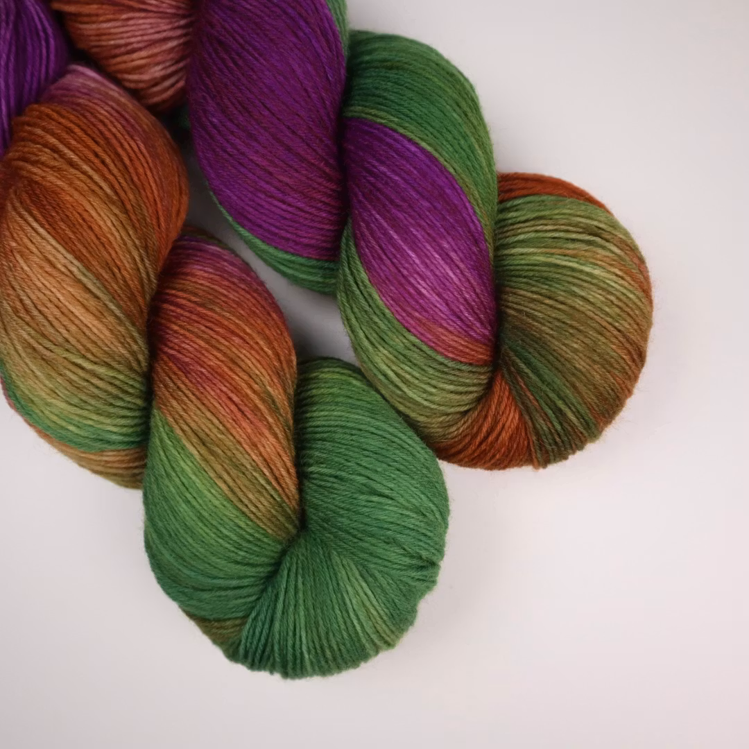 Tjockare Sockgarn "Häxblandning" OBS 150g