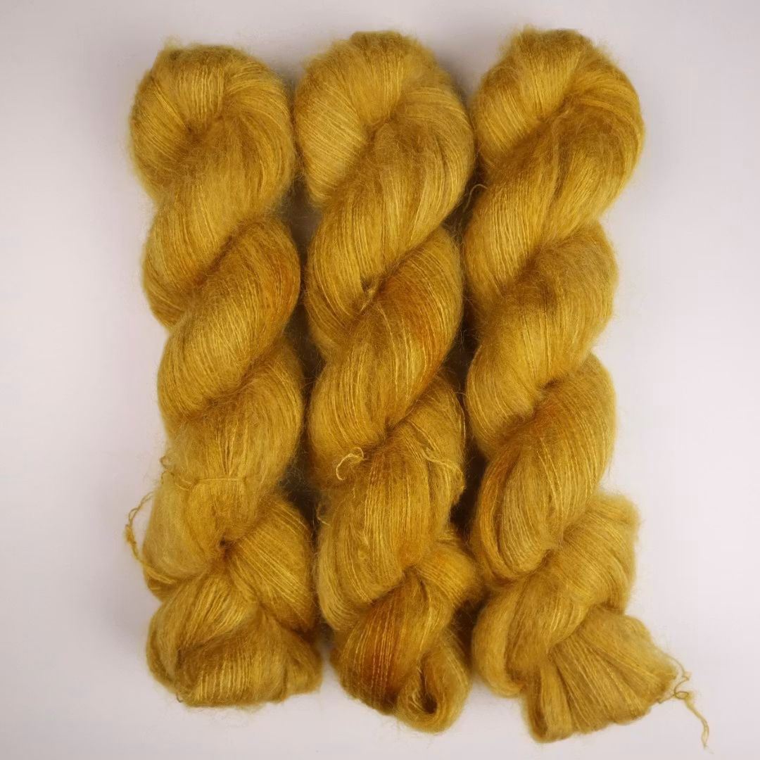 Mohair Silke "Gyllene" 50g