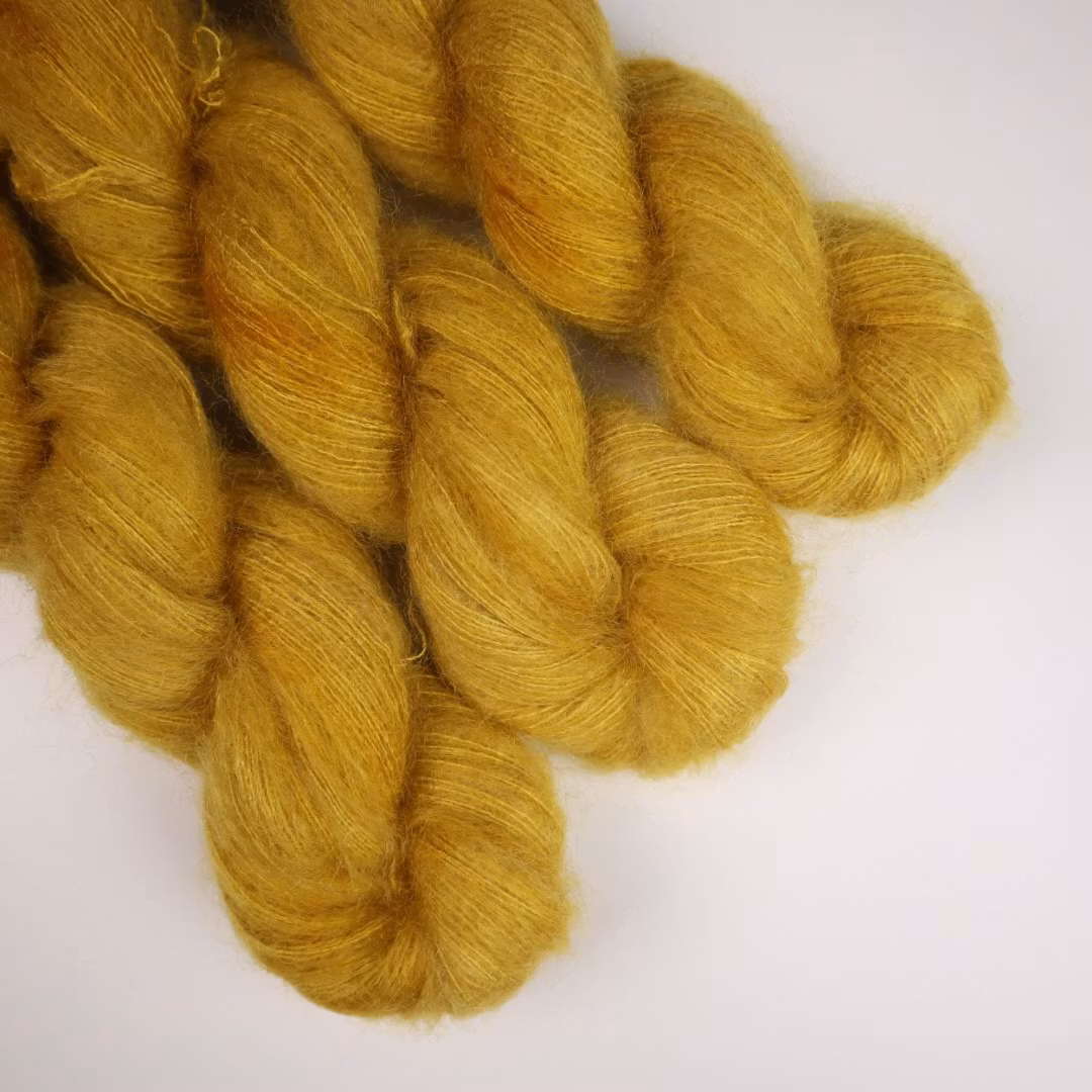 Mohair Silke "Gyllene" 50g