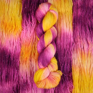 GLITTER Sockgarn "Kristina på fest"