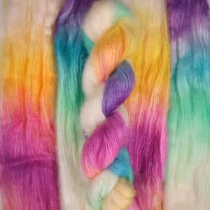 Mohair Silke "Rainbow clouds" 50g