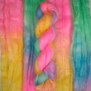 Mohair Silke "Enhörningstarmar" 50g