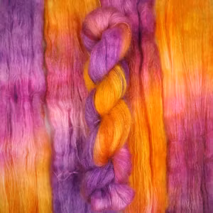 Mohair Silke "Solnedgång" 50g