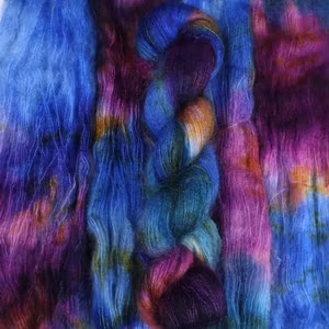 Mohair Silke "Blå Jungfrun" 50g