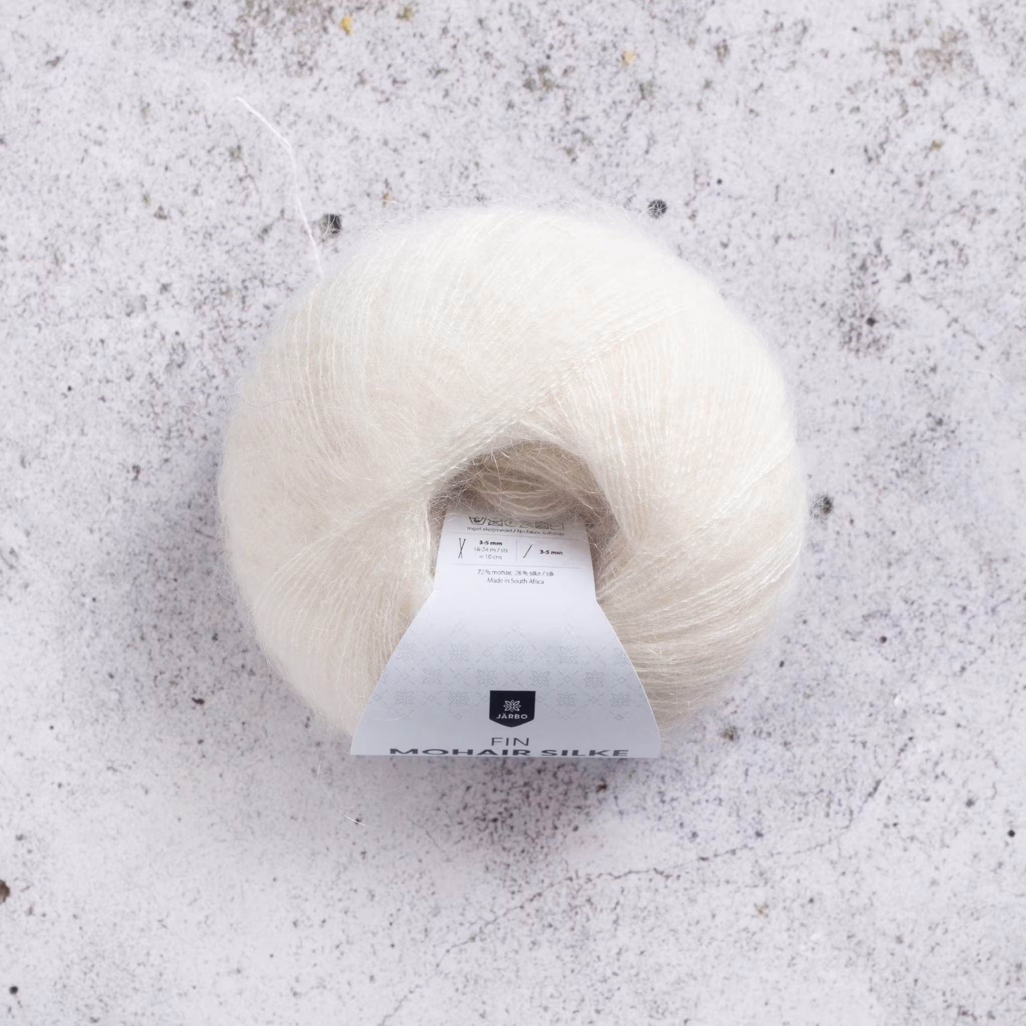 Fin Mohair Silke 25g "Natural White"