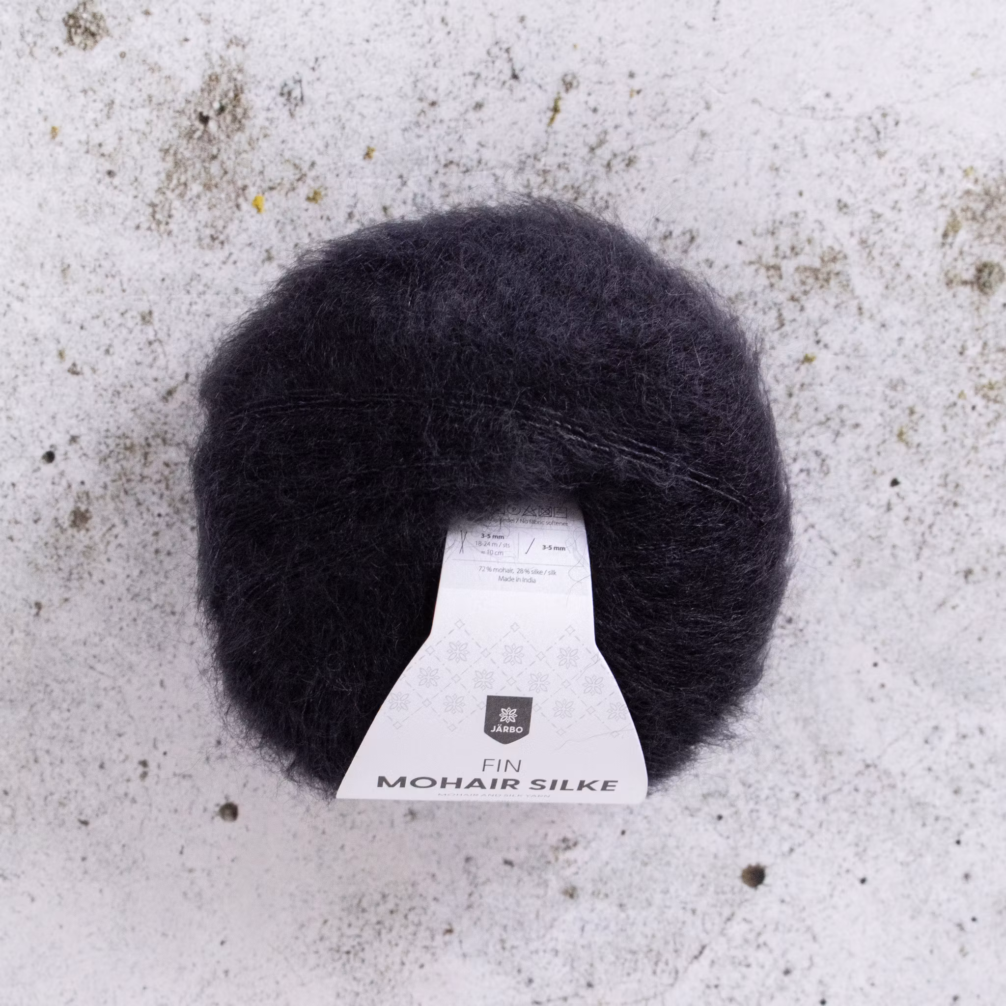 Fin Mohair Silke 25g "Black Raven"