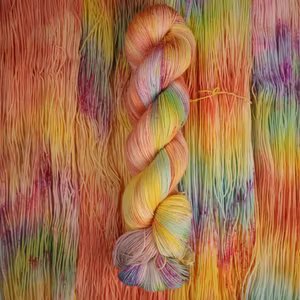 Merino Sock "Sensommarblommor" 100g