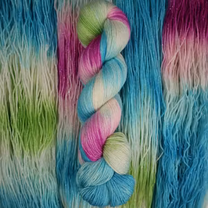 GLITTER Sockgarn "Blue Christmas"