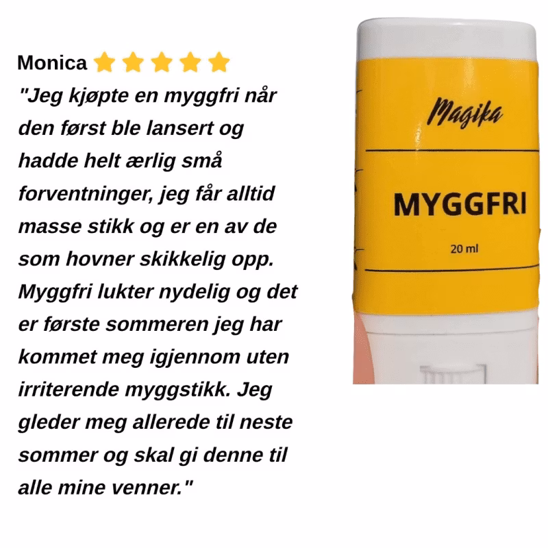 Hold myggen unna med naturlig Myggfri