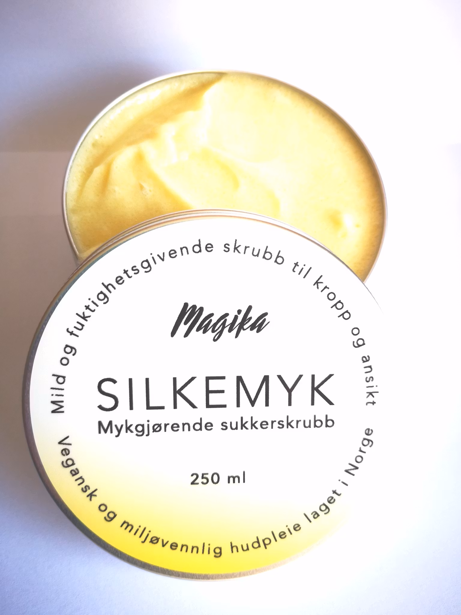 Restesalg Silkemyk sukkerskrubb 250 ml NB datovare