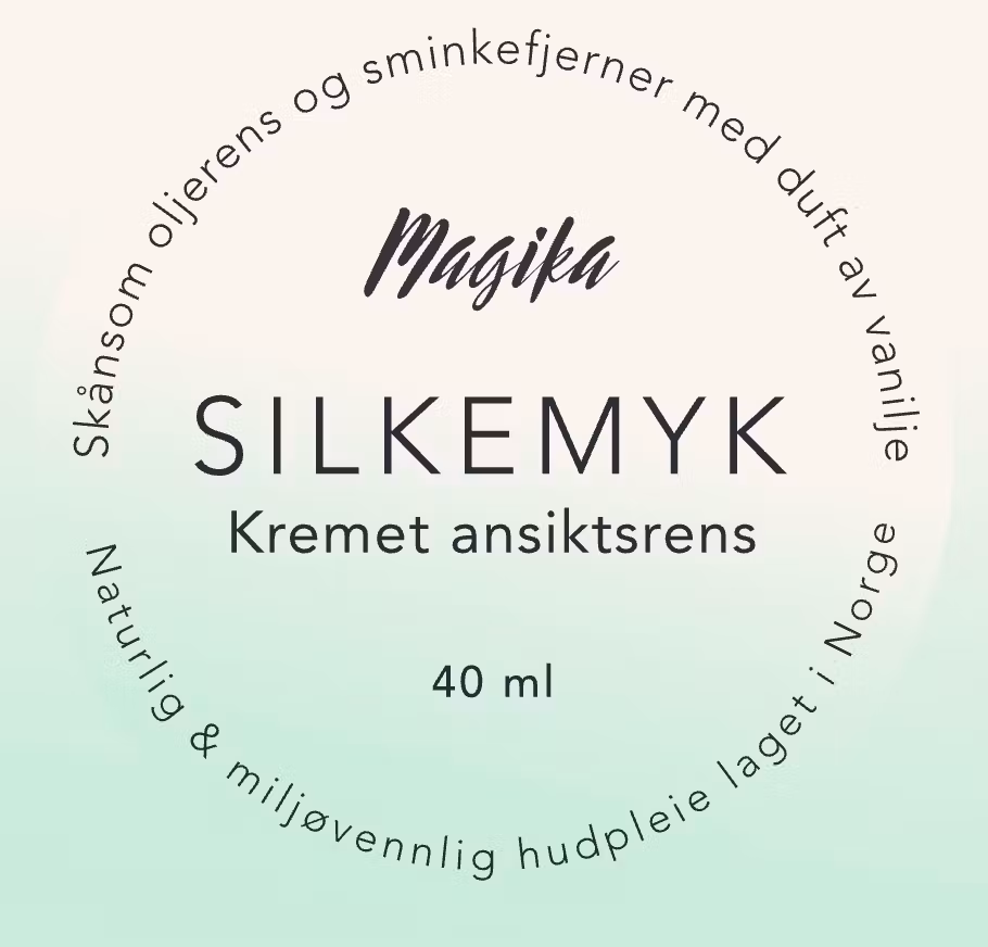 Silkemyk kremet ansiktsrens