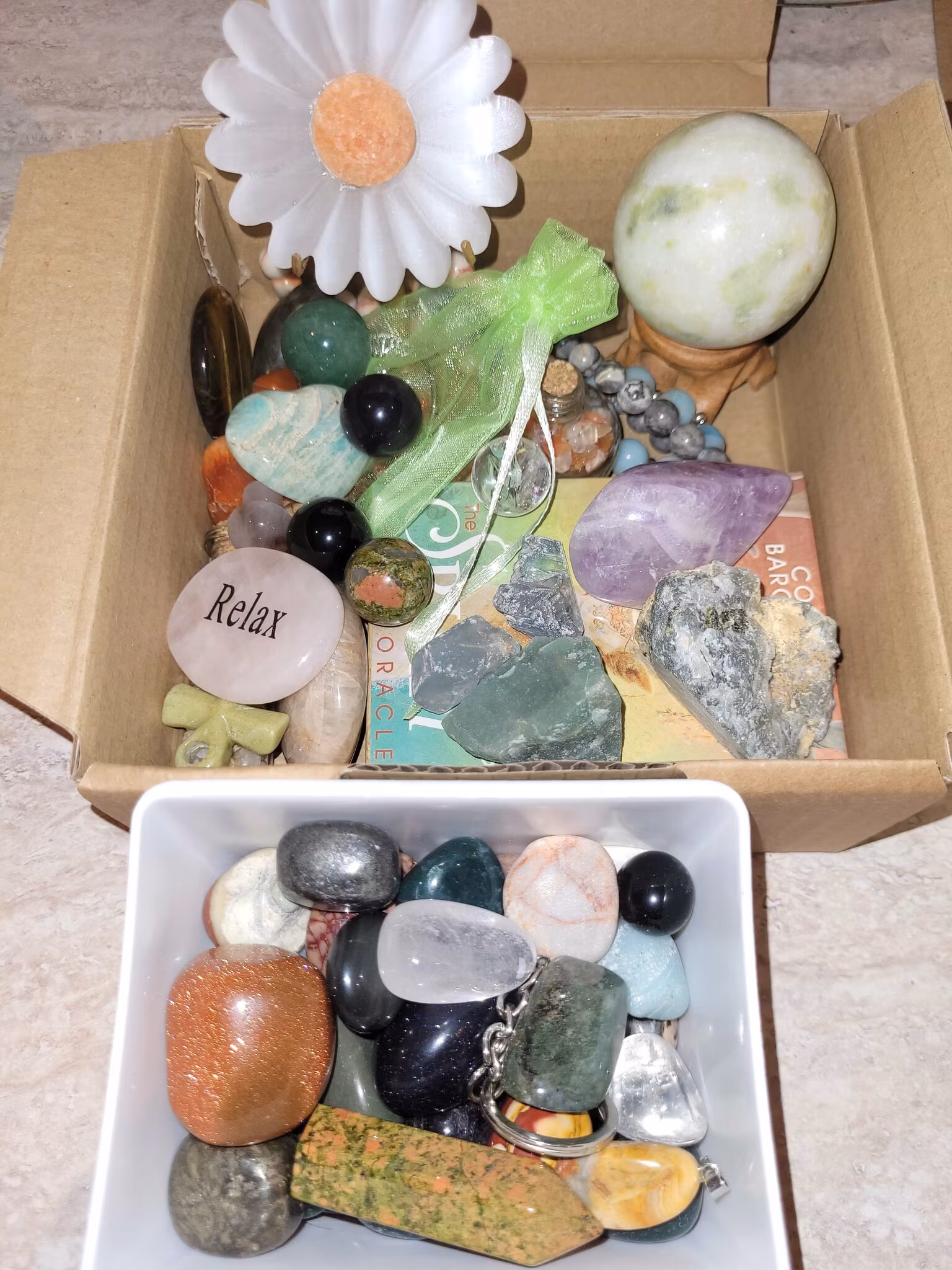 Stor krystall pakke.