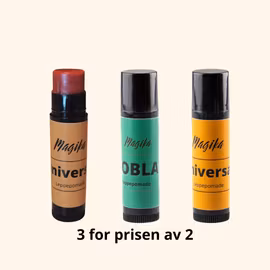 3 for 2 alle leppepomadene