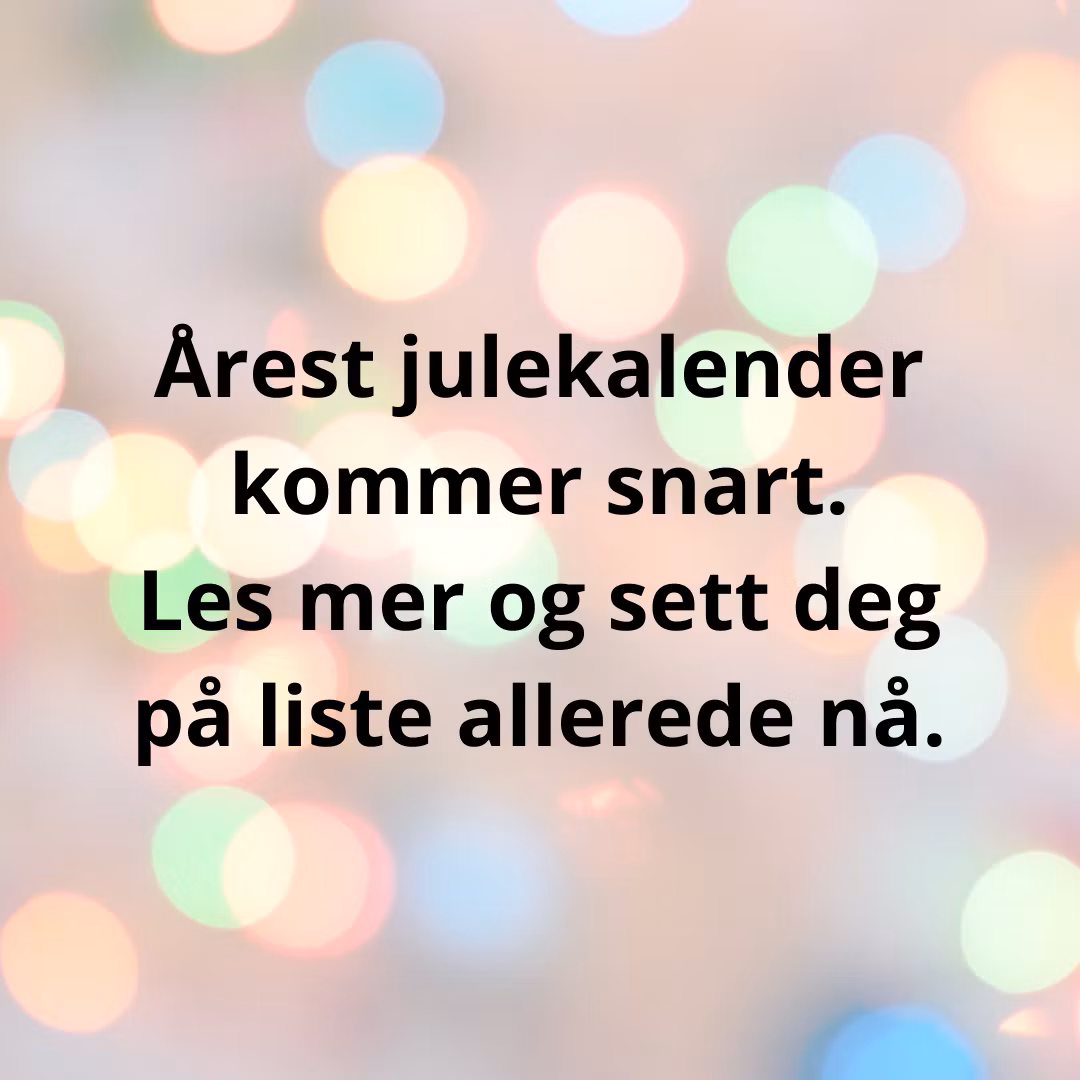 Adventskalender 2026 slippes snart