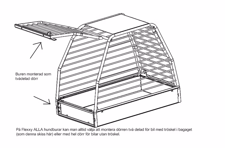 Flexxy dog cage Small
