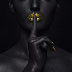 Golden lips
