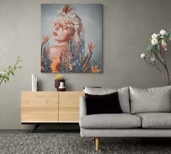 Abstract Flower Woman