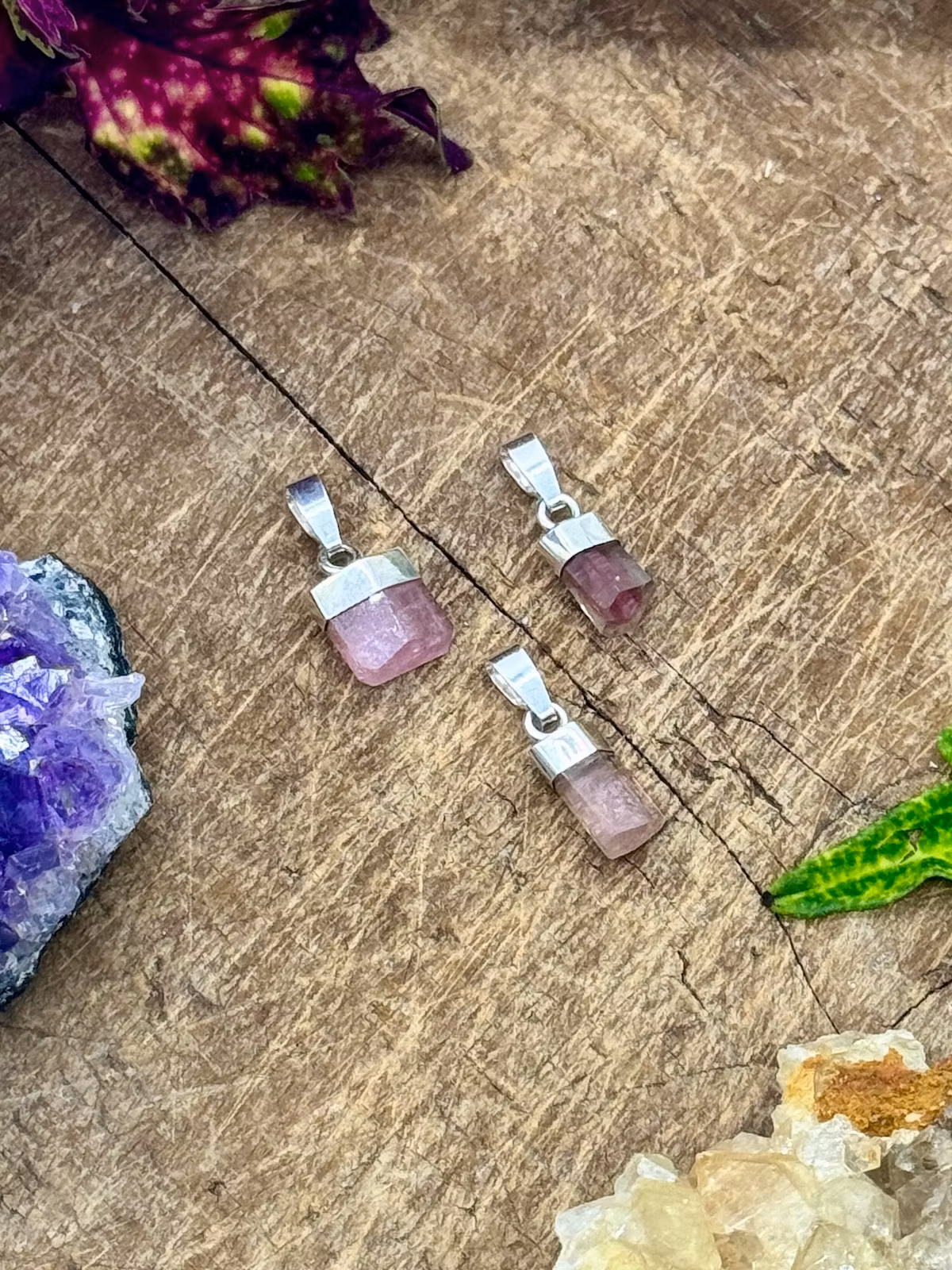 Kristallhänge Rosa Turmalin