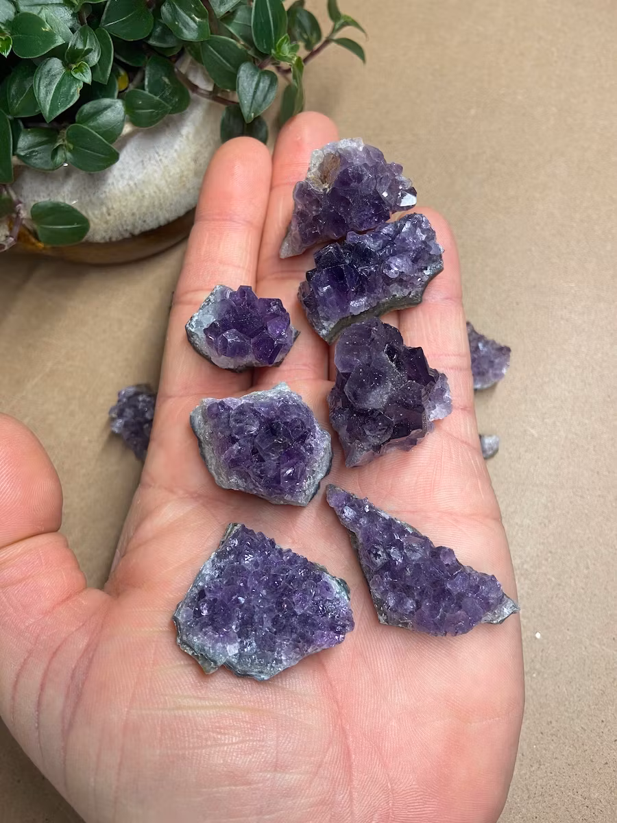 Kluster Ametist mini (Uruguay) AAA-kvalitet