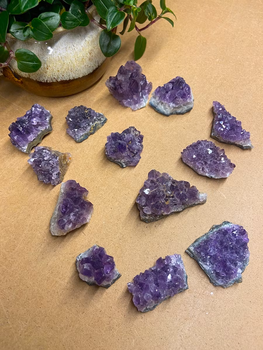 Kluster Ametist mini (Uruguay) AAA-kvalitet