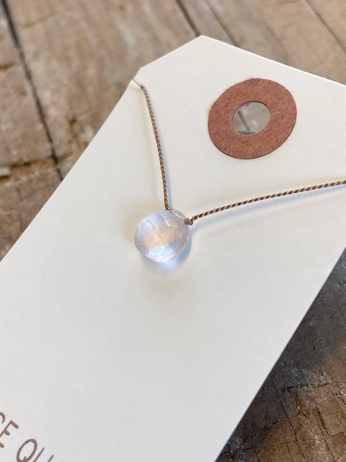 Kristallhänge Teardrop rosenkvarts