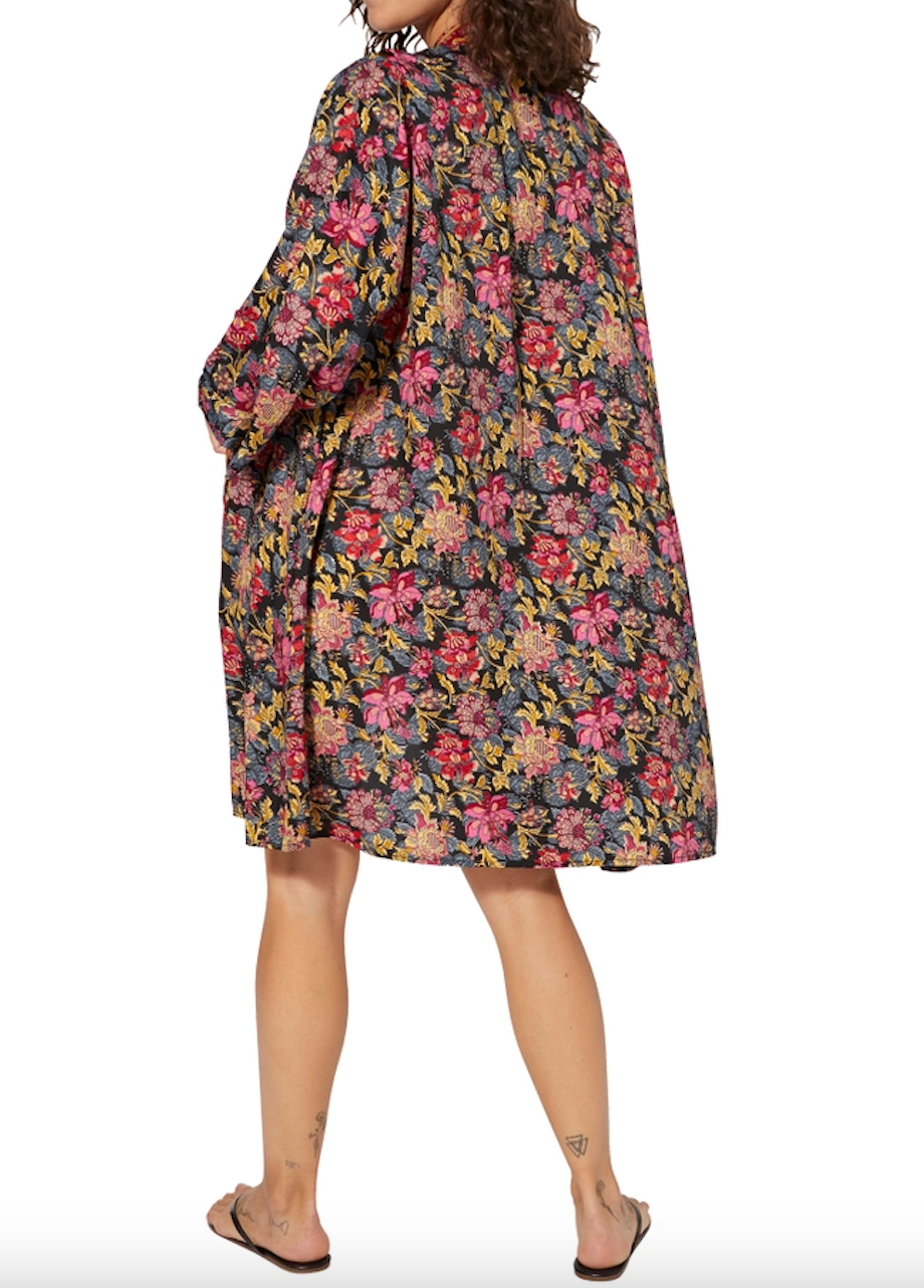 Kimono Kendra (Svart/Röd/Rosa/Gul)