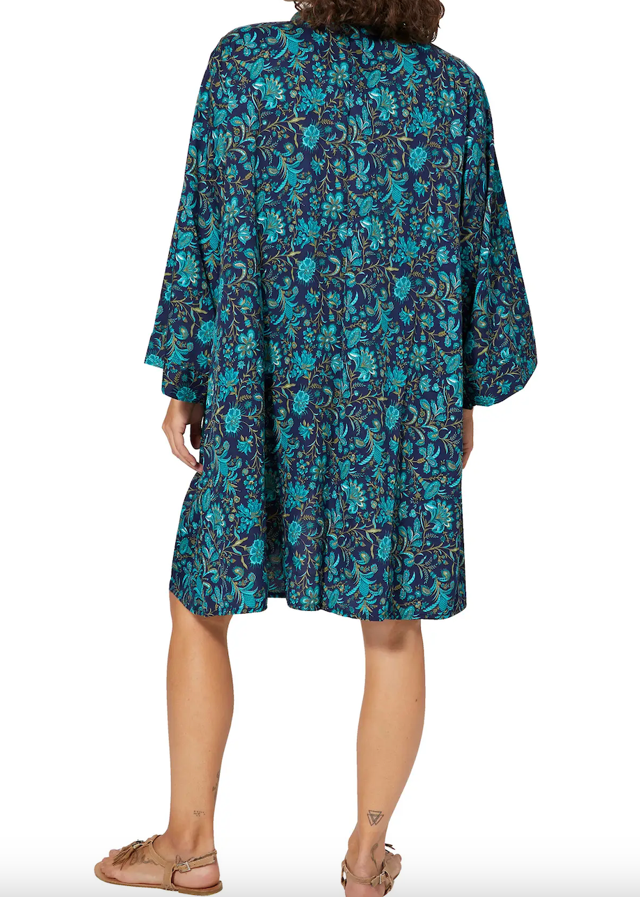 Kimono Mirella (Blå/Turkos)