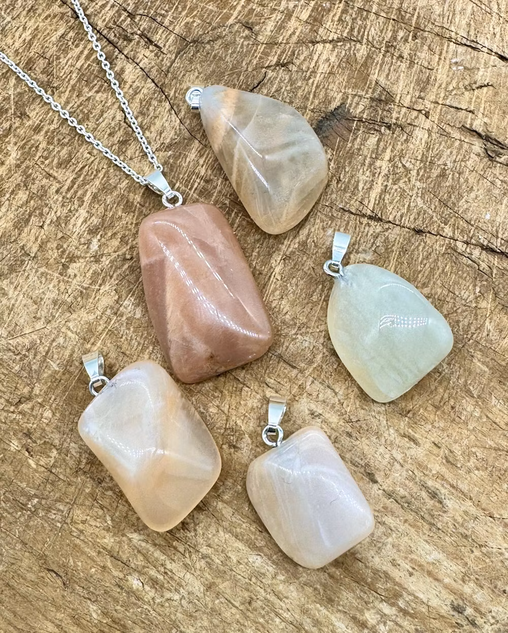 Kristallhänge Månsten (925-Silver)