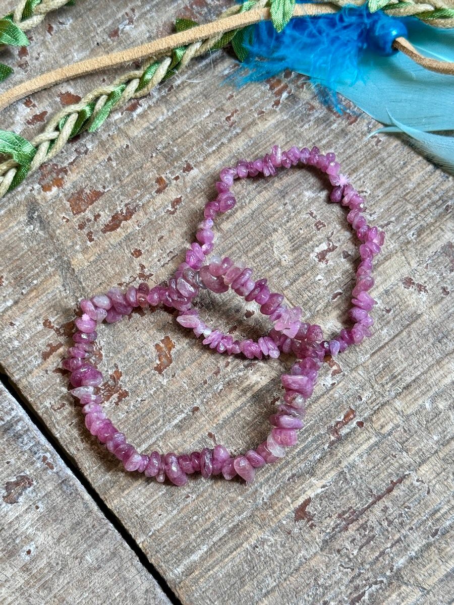 Armband Rosa Turmalin (chips)