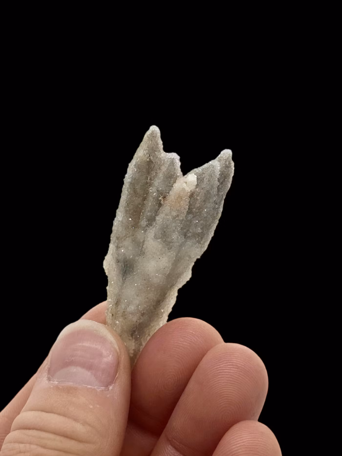 Kvartsbelagd Pseudomorf Kalcit