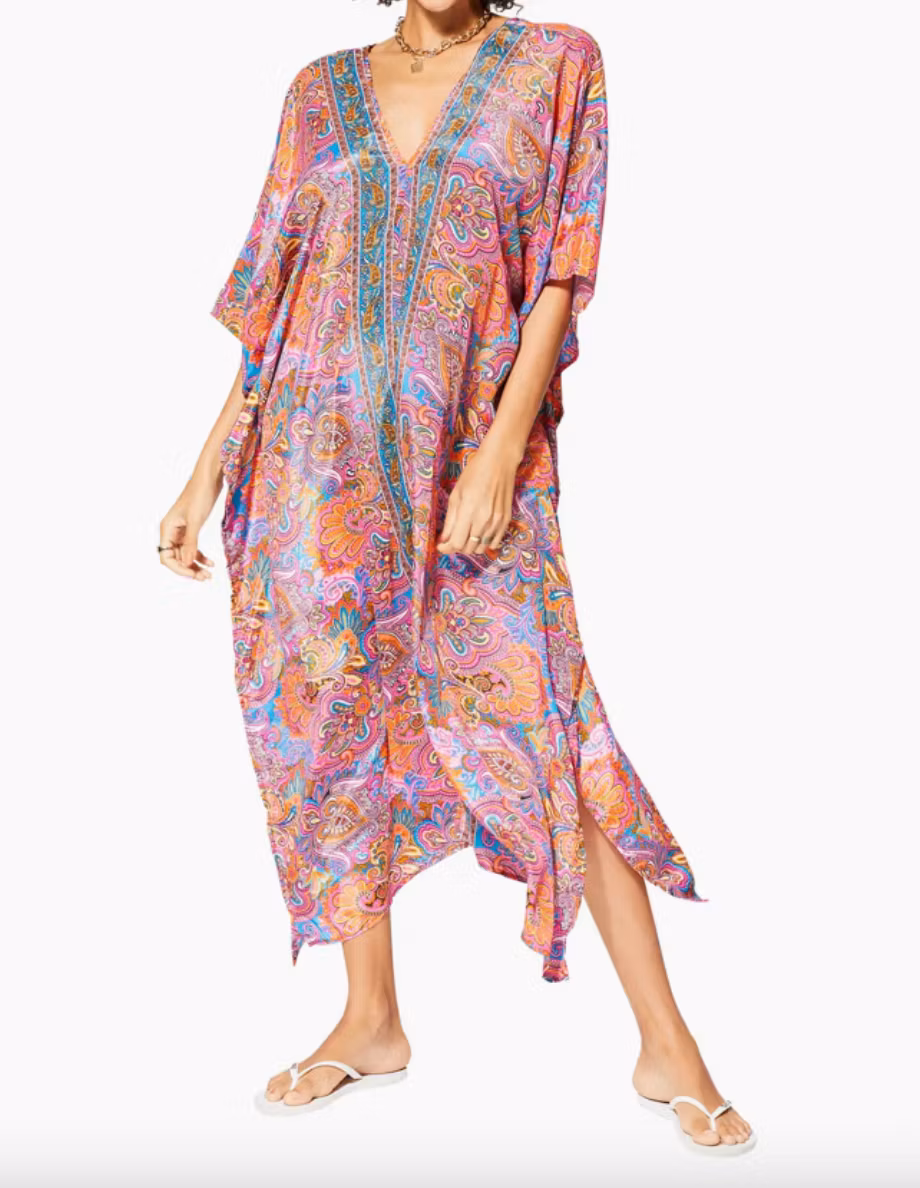 Kaftan (Lilamönstrad, Aller Simplement)