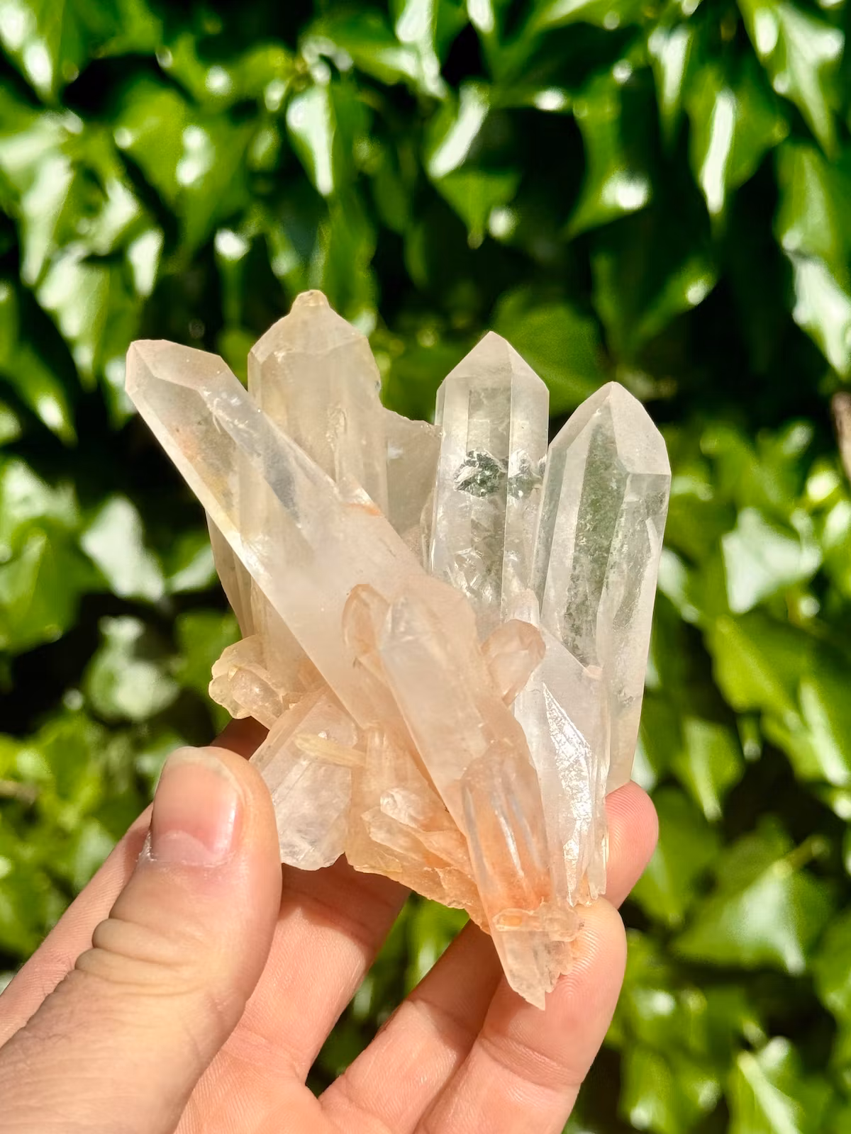 Kluster Bergkristall AA-kvalitet