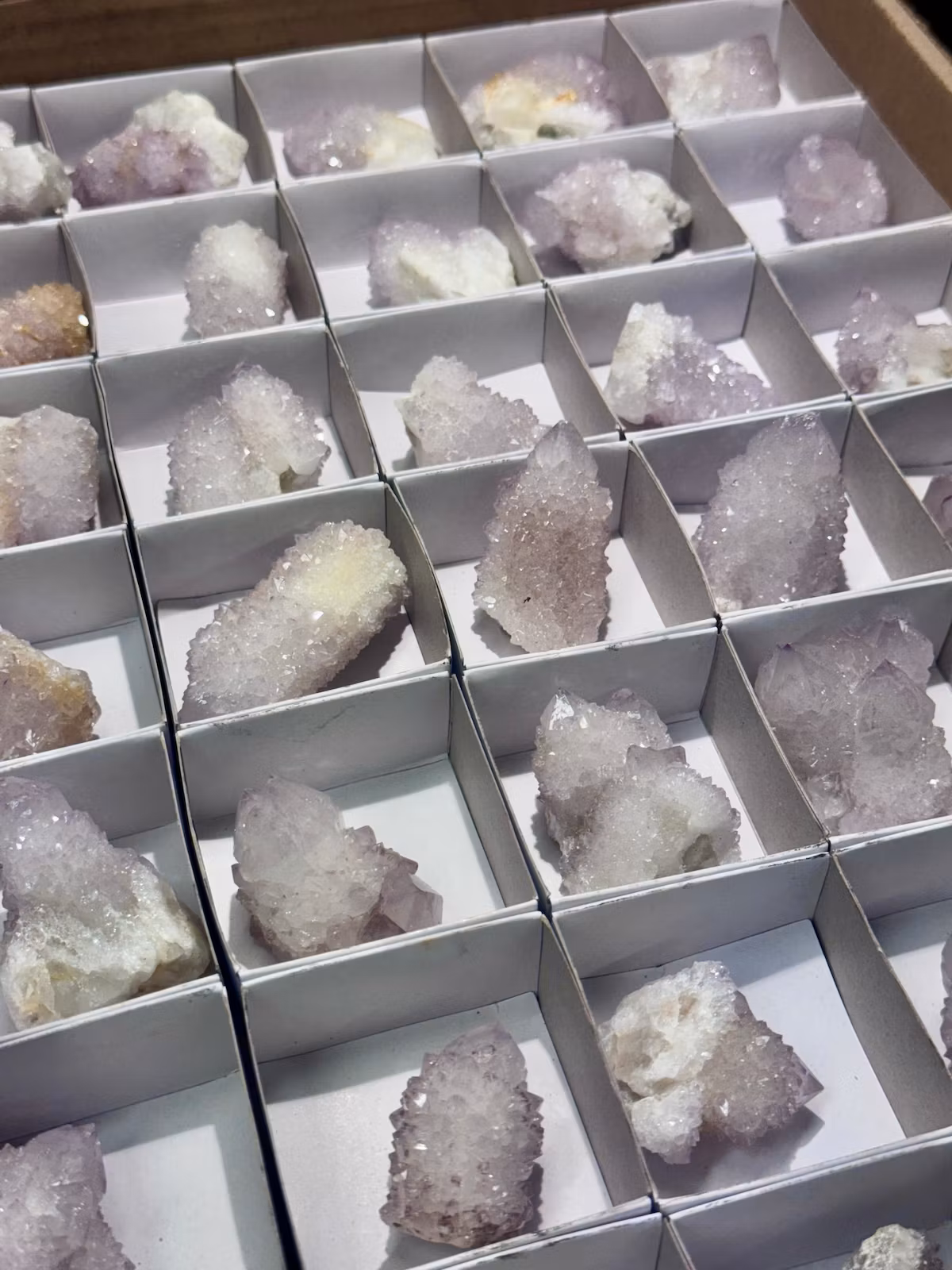 Kluster Andekvarts (Spirit quartz)