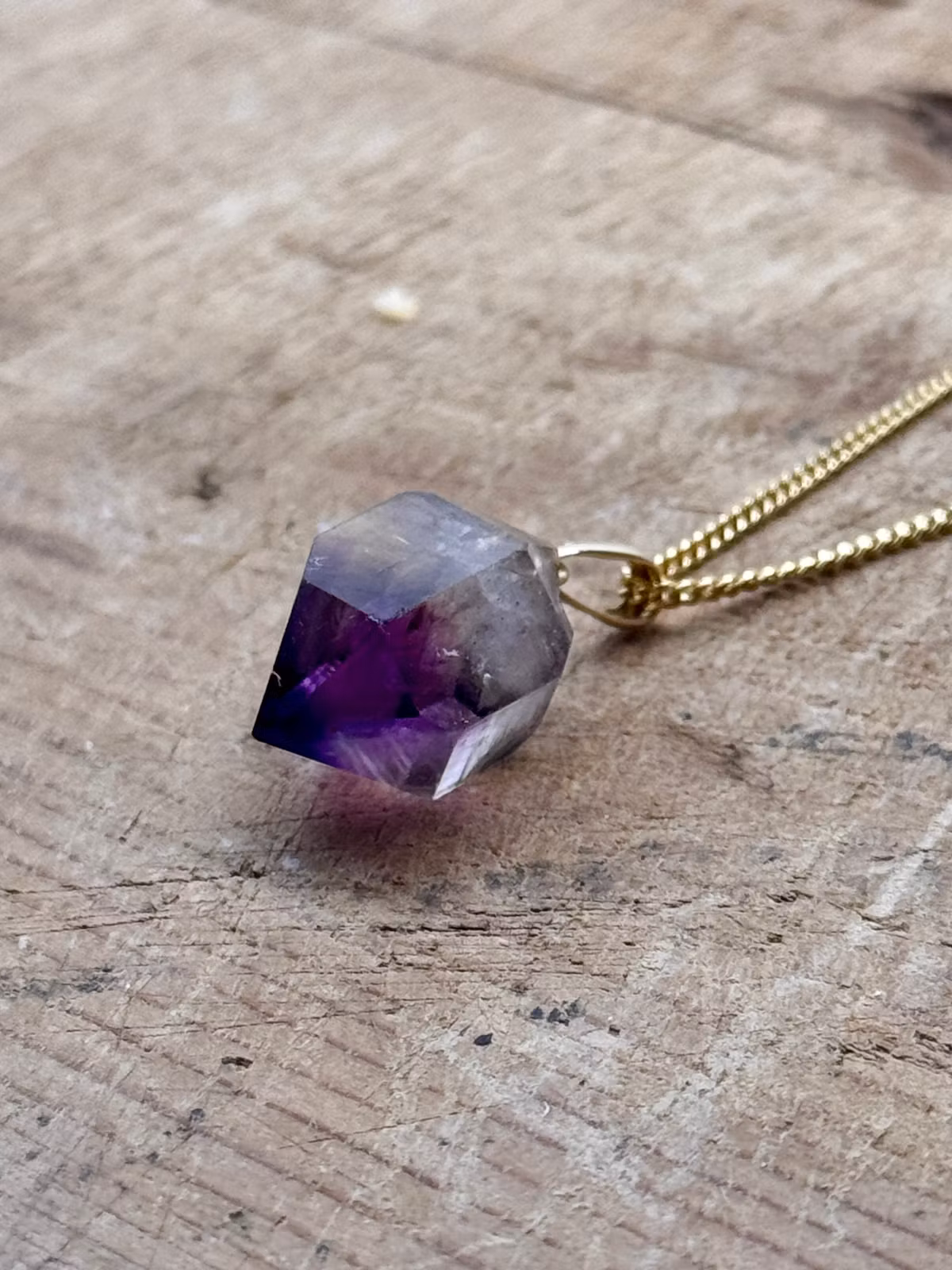 Kristallhänge Ametist (18K Guld), Chiredzi