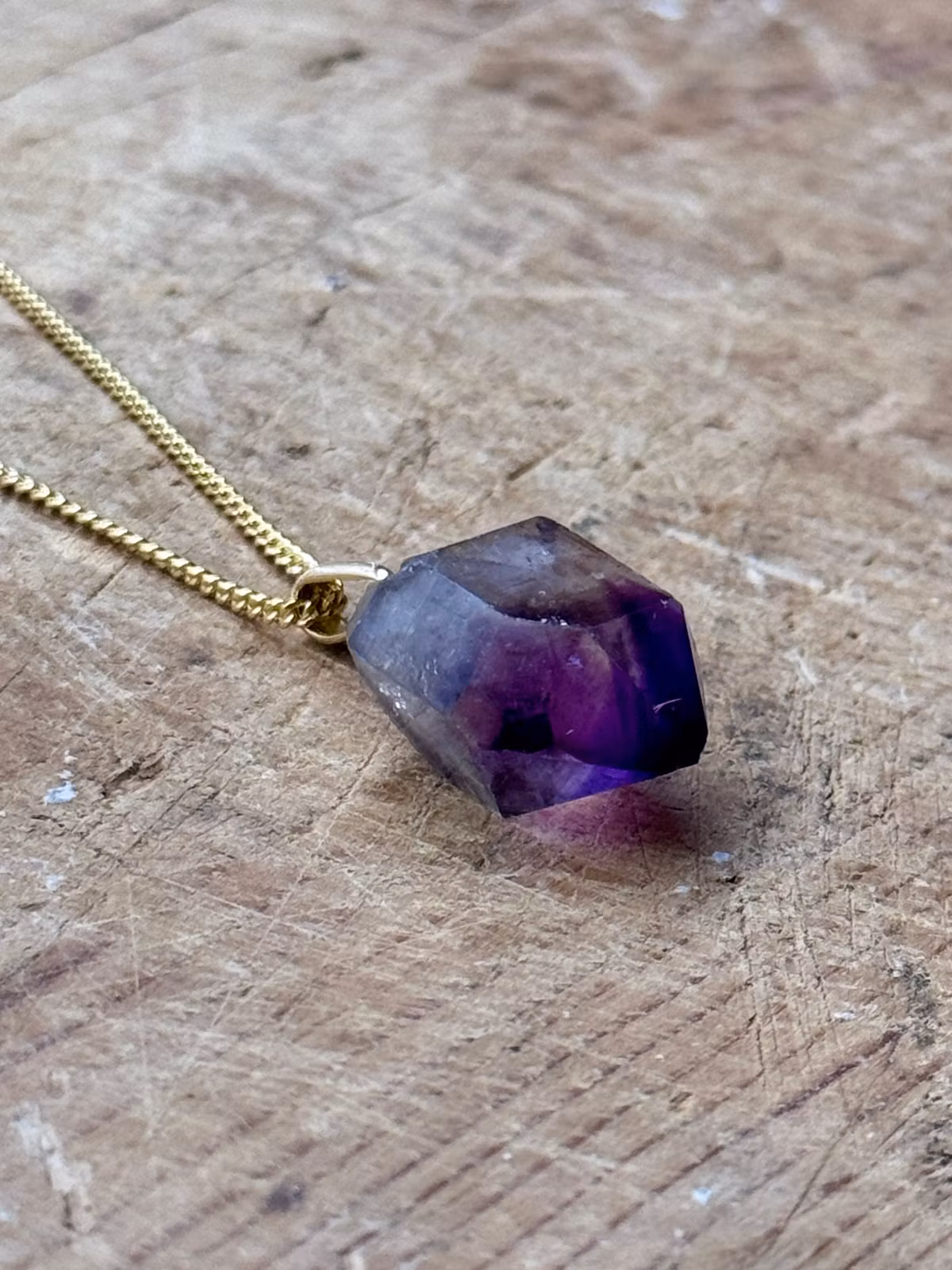 Kristallhänge Ametist (18K Guld), Chiredzi